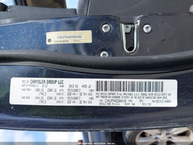 1C4NJPFA4ED604145 Jeep Patriot Latitude