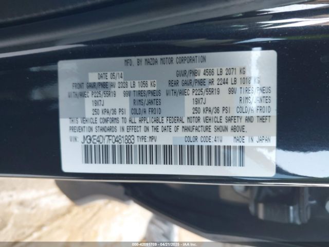 JM3KE4DY7F0481883 Mazda Cx-5 Grand Touring