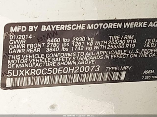 5UXKR0C50E0H20073 BMW X5 Xdrive35i