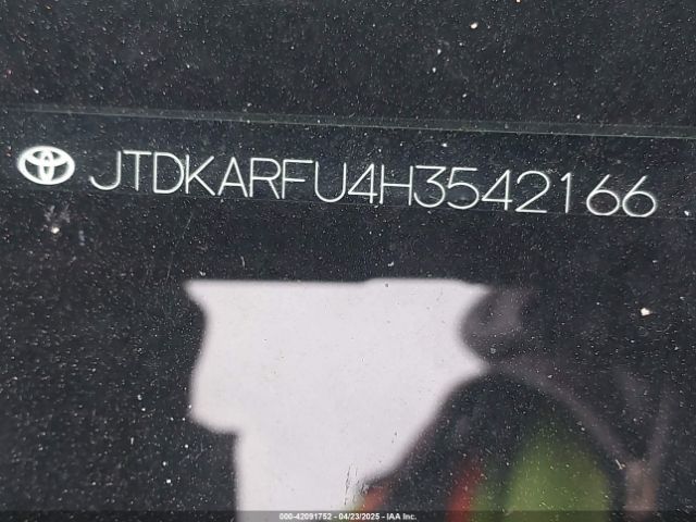 JTDKARFU4H3542166 Toyota Prius Four Touring
