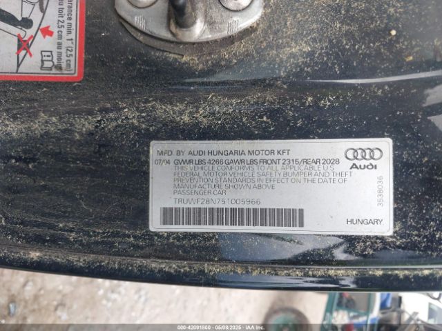 2005 AUDI TT TRUWF28N751005966 Photo 8