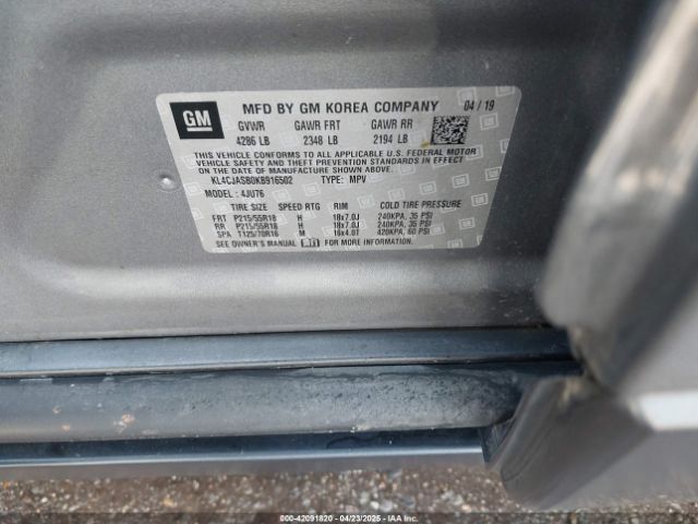KL4CJASB0KB916502 Buick Encore Fwd Preferred
