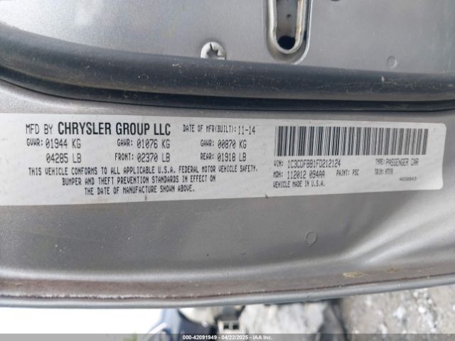 1C3CDFBB1FD212124 Dodge DART SXT