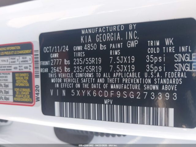 5XYK6CDF9SG273393 KIA Sportage X-line