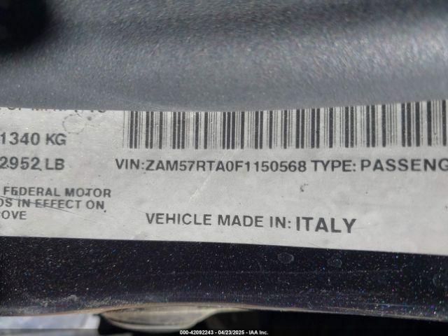 ZAM57RTA0F1150568 Maserati Ghibli S Q4