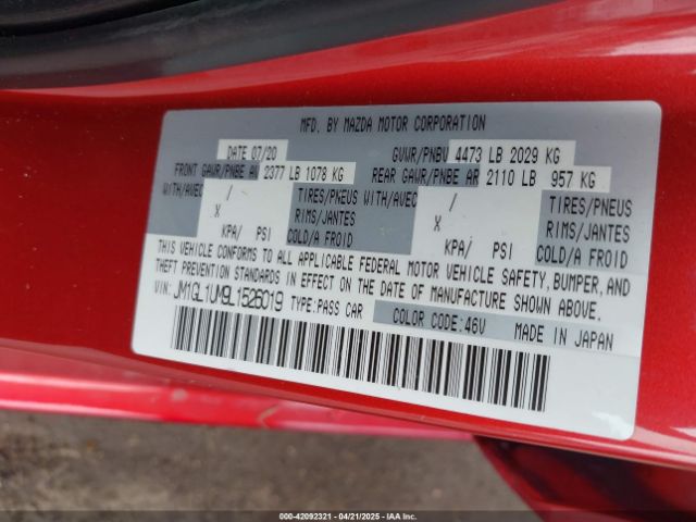 2020 MAZDA MAZDA6 JM1GL1UM9L1526019 Photo 8