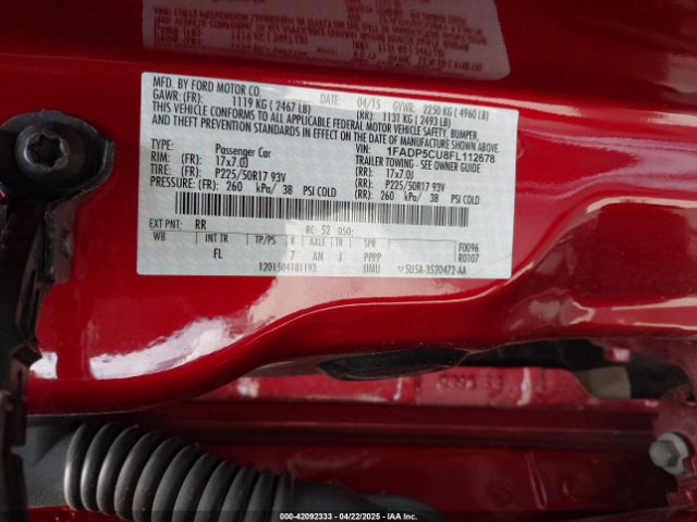 1FADP5CU8FL112678 Ford C-max Energi Sel