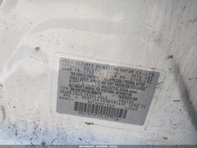 2017 NISSAN VERSA 3N1CN7AP1HL859473 Photo 8