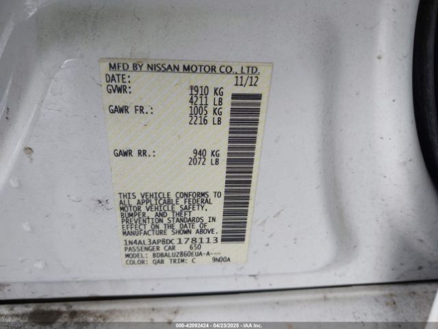 2013 NISSAN ALTIMA 1N4AL3AP8DC178113 Photo 8