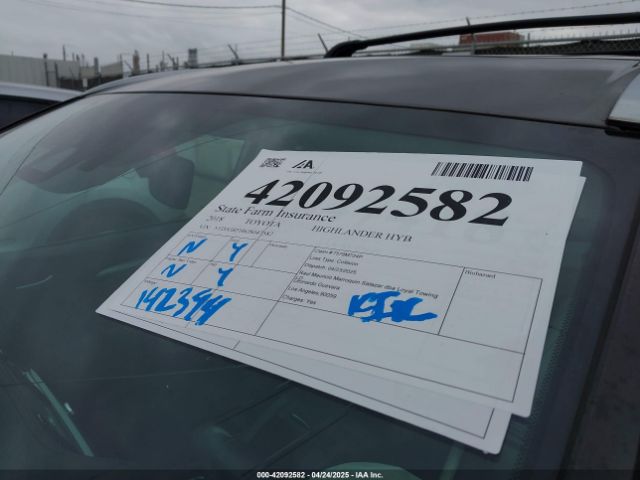 5TDJGRFH6JS047582 Toyota Highlander Hybrid Xle