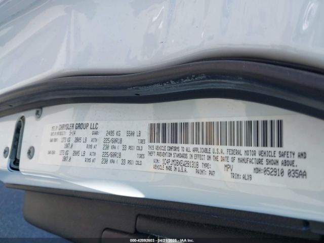 1C4PJMDBXEW291318 Jeep Cherokee Limited