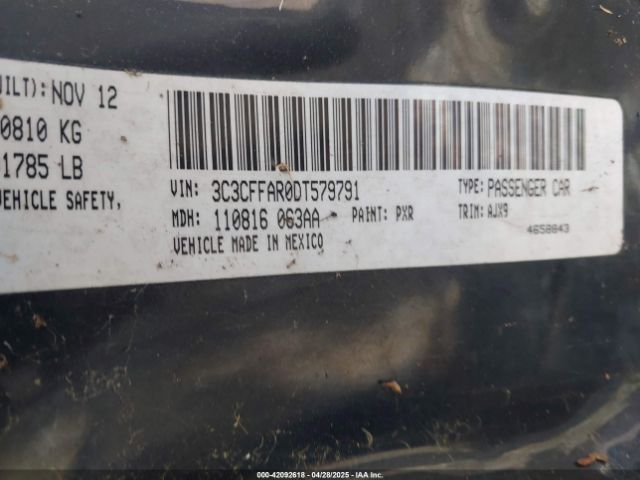 2013 FIAT 500 3C3CFFAR0DT579791 Photo 8