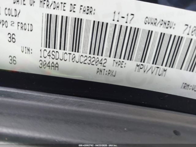 2018 DODGE DURANGO 1C4SDJCT0JC232042 Photo 8