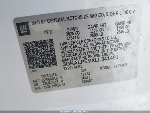 2020 GMC TERRAIN 3GKALPEVXLL341491 Photo 8