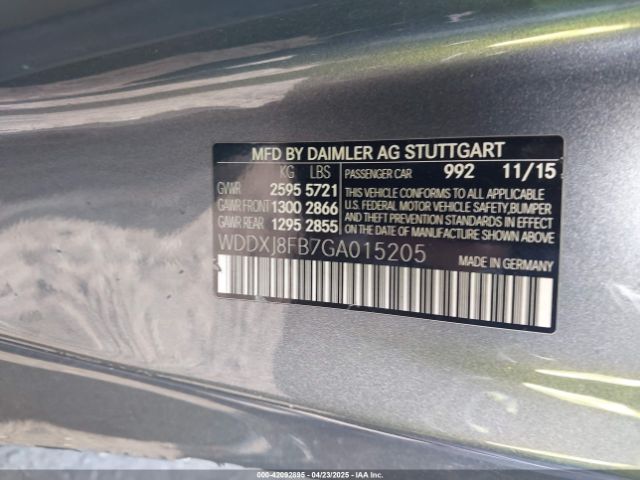 2016 MERCEDES-BENZ S 550 WDDXJ8FB7GA015205 Photo 8