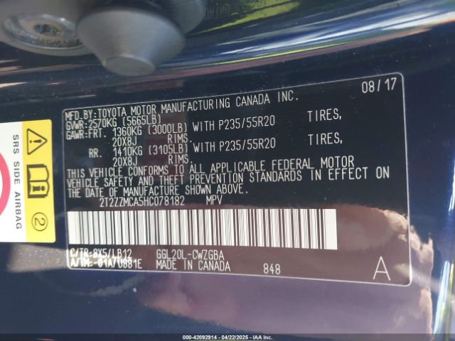 2017 LEXUS RX 350 2T2ZZMCA5HC078182 Photo 8