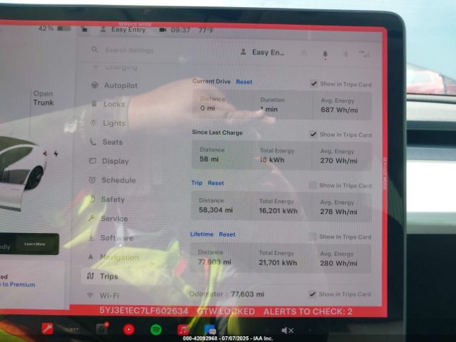 2020 TESLA MODEL 3 5YJ3E1EC7LF602634 Photo 6