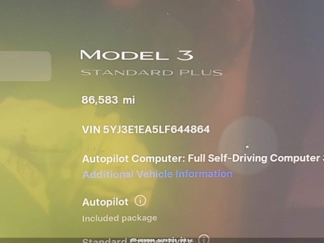 5YJ3E1EA5LF644864 Tesla MODEL 3