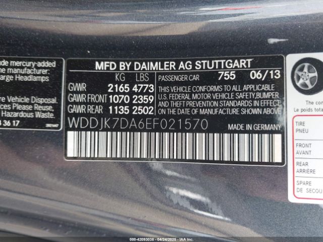 2014 MERCEDES-BENZ SL 550 WDDJK7DA6EF021570 Photo 8