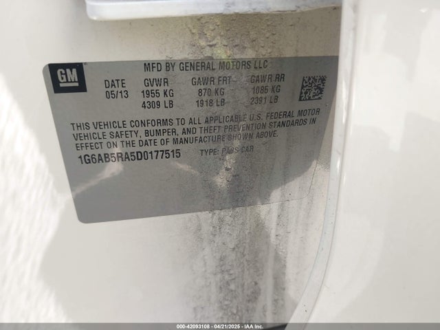 2013 CADILLAC ATS 1G6AB5RA5D0177515 Photo 8