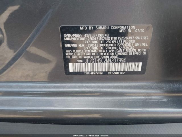 JF2GTHSC2MH207994 Subaru Crosstrek Sport