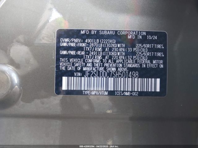JF2SLDDC7SH501498 Subaru Forester Premium