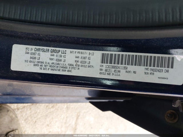 Chrysler 200 Touring 2014 1C3CCBBB5EN111950 Image 9