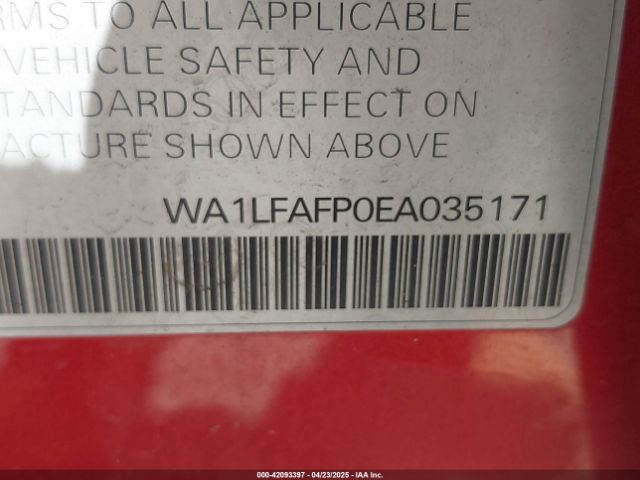 WA1LFAFP0EA035171 Audi Q5 2.0t Premium