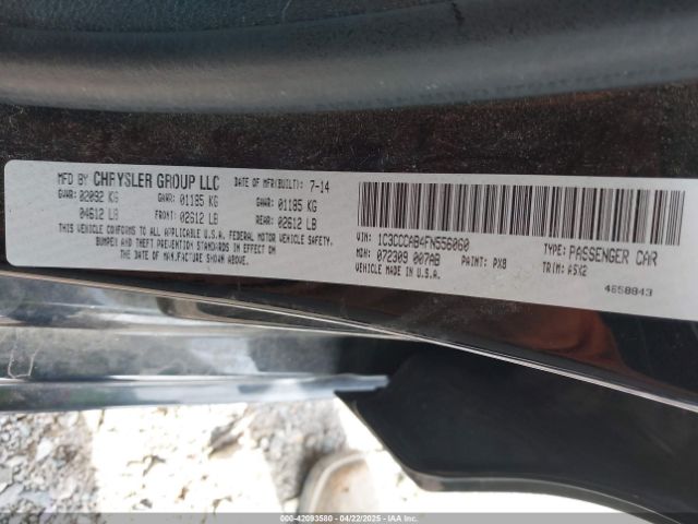 1C3CCCAB4FN556060 Chrysler 200 Limited