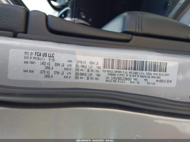 1C4RJFBG5JC394502 Jeep Grand Cherokee Limited 4x4