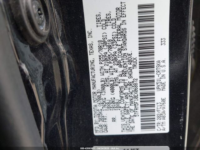 5TFRM5F10EX068872 Toyota Tundra Sr5 4.6l V8