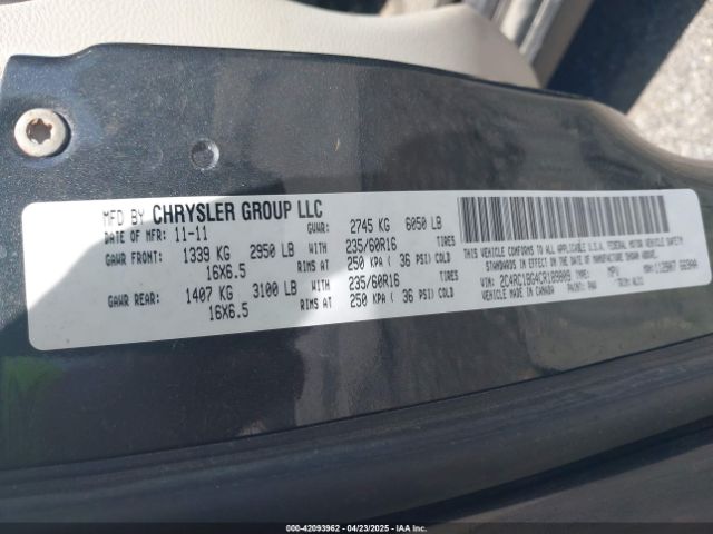 2012 CHRYSLER TOWN & COUNTRY 2C4RC1BG4CR189809 Photo 8