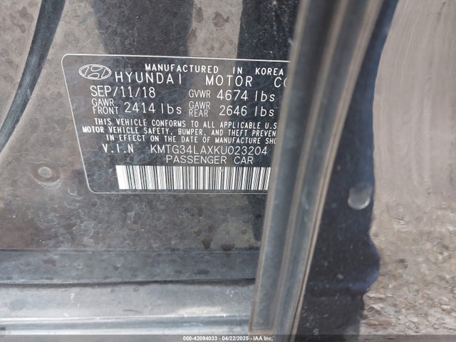 KMTG34LAXKU023204 Genesis G70 2.0t Advanced