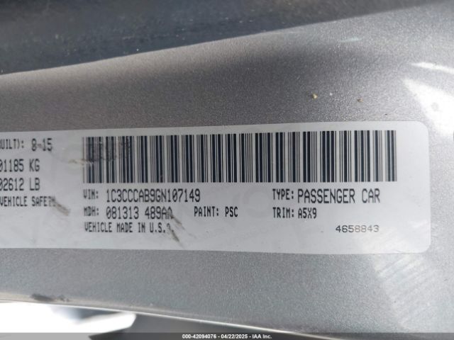 1C3CCCAB9GN107149 Chrysler 200 Limited
