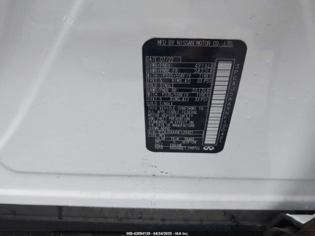 2022 INFINITI QX50 3PCAJ5AAXNF120421 Photo 8