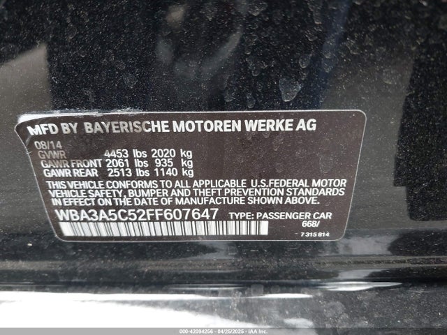 WBA3A5C52FF607647 BMW 328I