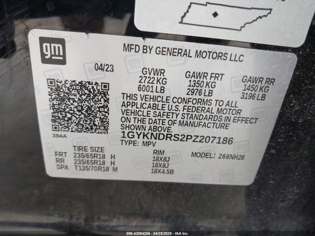 2023 CADILLAC XT5 1GYKNDRS2PZ207186 Photo 8