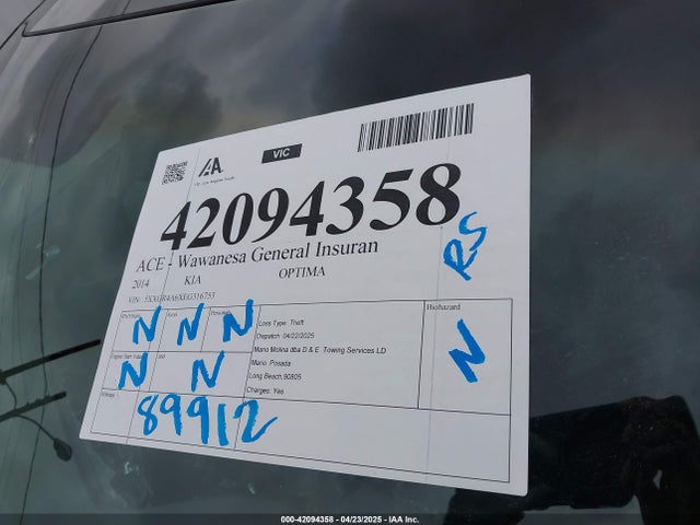 5XXGR4A6XEG316753 KIA dohc t-gdi theta-ii