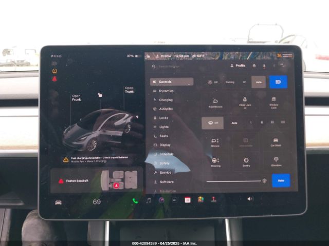 5YJ3E1EB7KF205883 Tesla Model 3 Long Range/performance