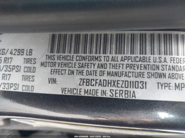 ZFBCFADHXEZ011031 Fiat 500L TREKKING