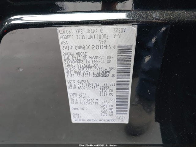 5N1DL0MN9JC500474 Infiniti QX60