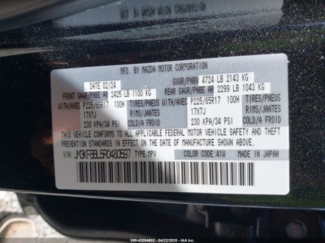 JM3KFBBL5R0480597 Mazda Cx-5 2.5 S Select