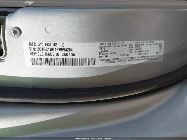 Chrysler Pacifica Touring L 2023 2C4RC1BG4PR594204 Image 9