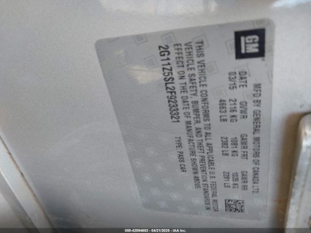 2G11Z5SL2F9233321 Chevrolet IMPALA LS