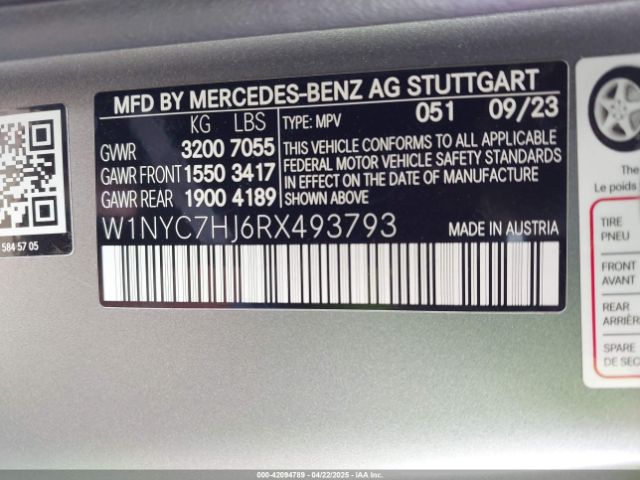 W1NYC7HJ6RX493793 Mercedes-Benz Amg G 63 4matic