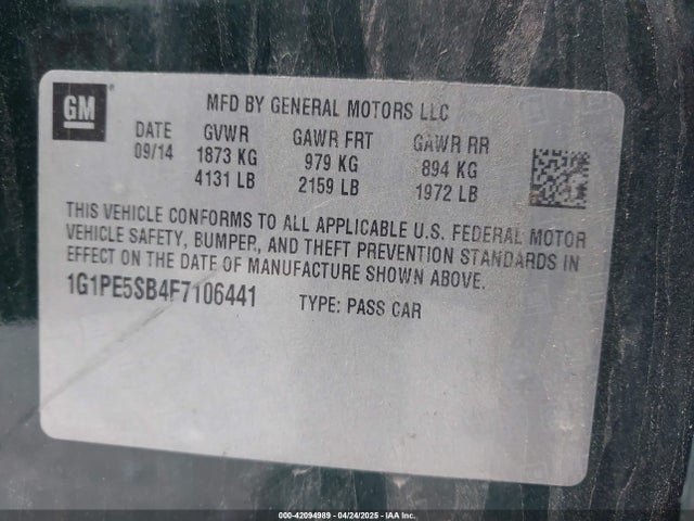 Chevrolet Cruze 2lt Auto 2015 1G1PE5SB4F7106441 Image 9