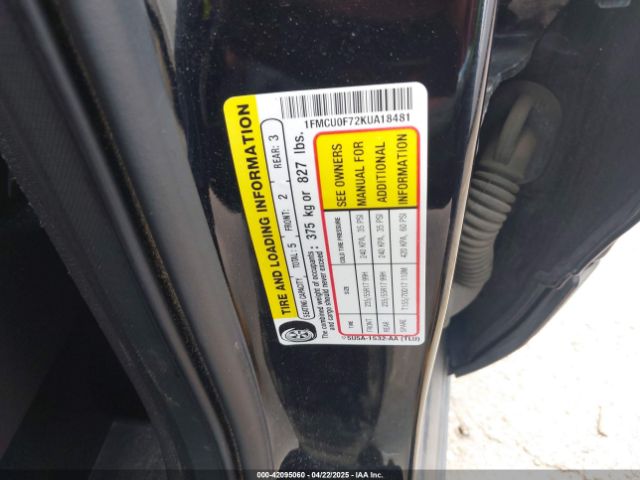 1FMCU0F72KUA18481 Ford ESCAPE S