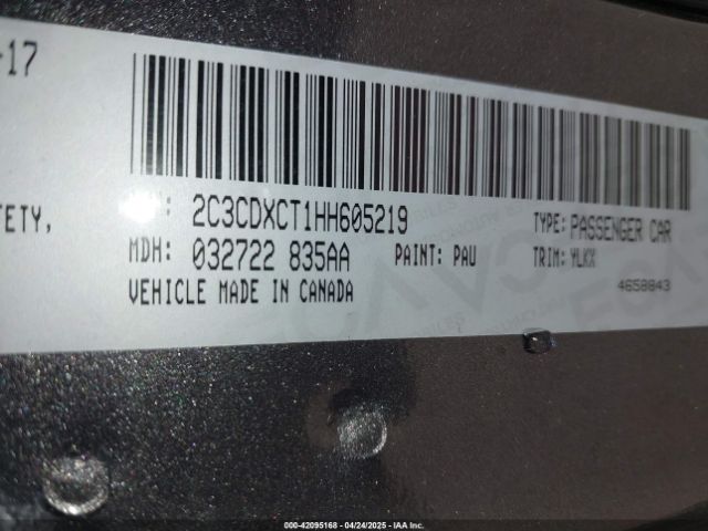 2C3CDXCT1HH605219 Dodge Charger Daytona 340 Rwd