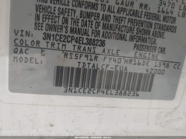 Nissan Versa Note S (sr) 2014 3N1CE2CP4EL388236 Image 9