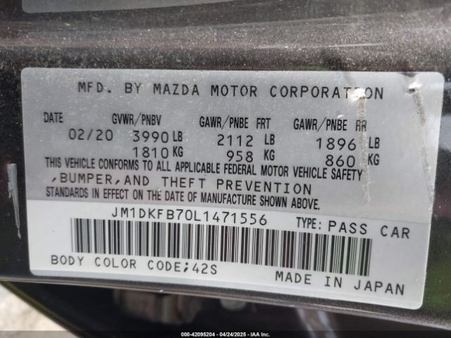 2020 MAZDA CX-3 JM1DKFB70L1471556 Photo 8
